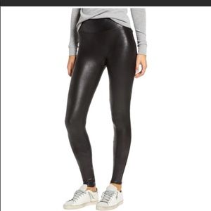 Spanx faux leather leggings small black